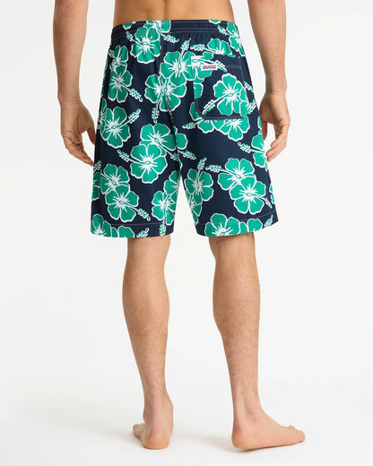 Mens Classic Short - Tri Colour Navy Emerald White