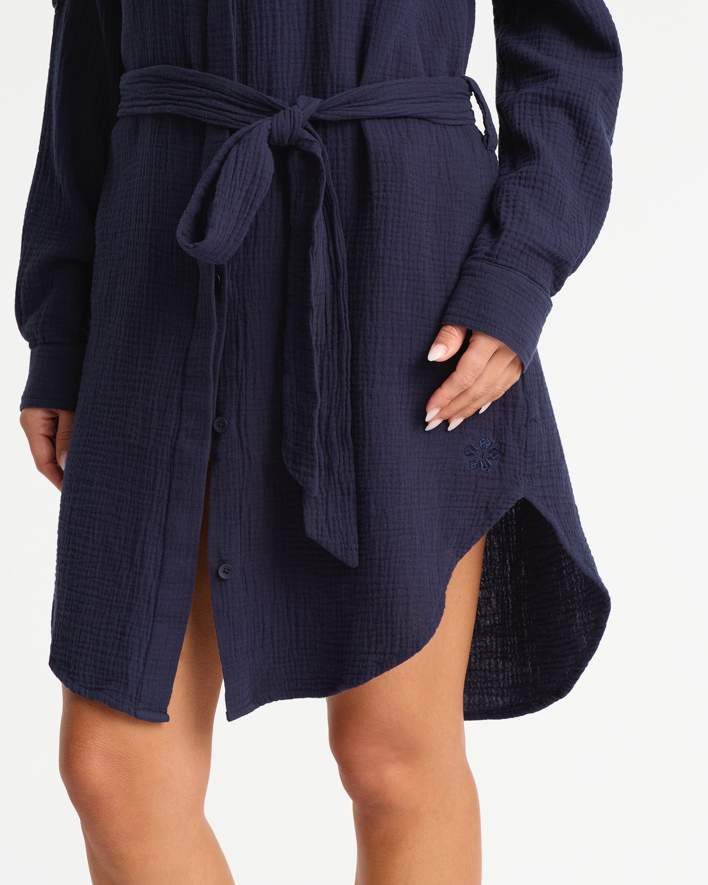 Seychelles Long Sleeve Overshirt - Navy