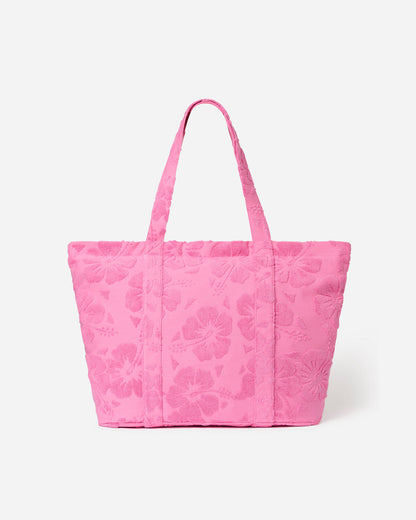 Bag - Weekender Terry Tote Bag - Hibiscus Pink