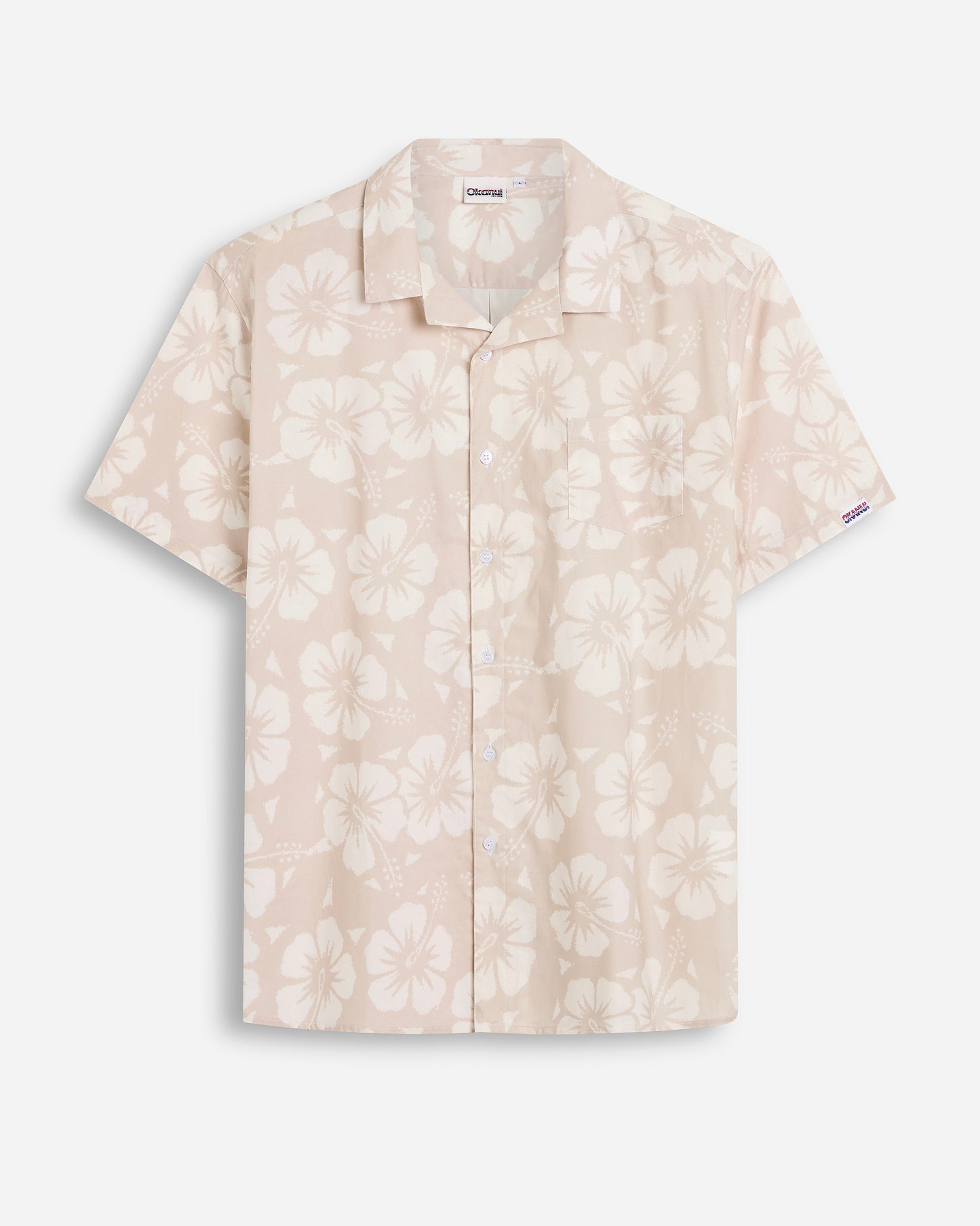 Mens - Classic Shirt - Classic Hibiscus Stone