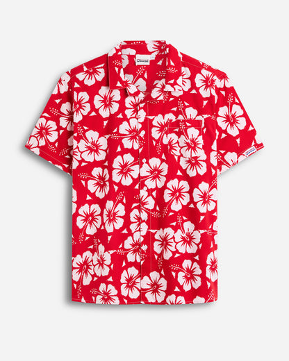 Mens - Classic Shirt - Classic Hibiscus Red