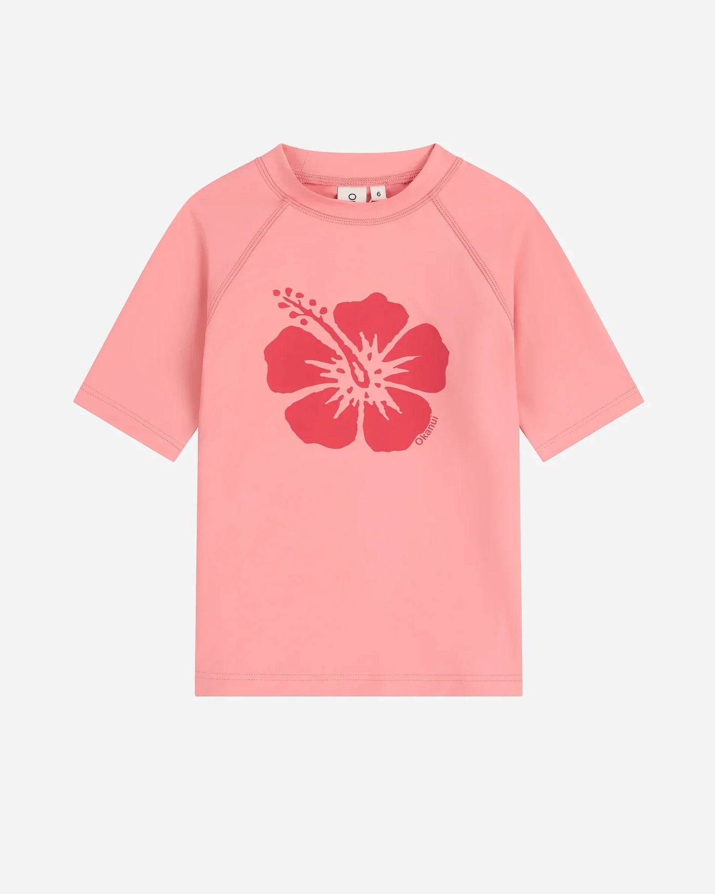 Girls Ikon Short Sleeve Rashie - Pink Cherry
