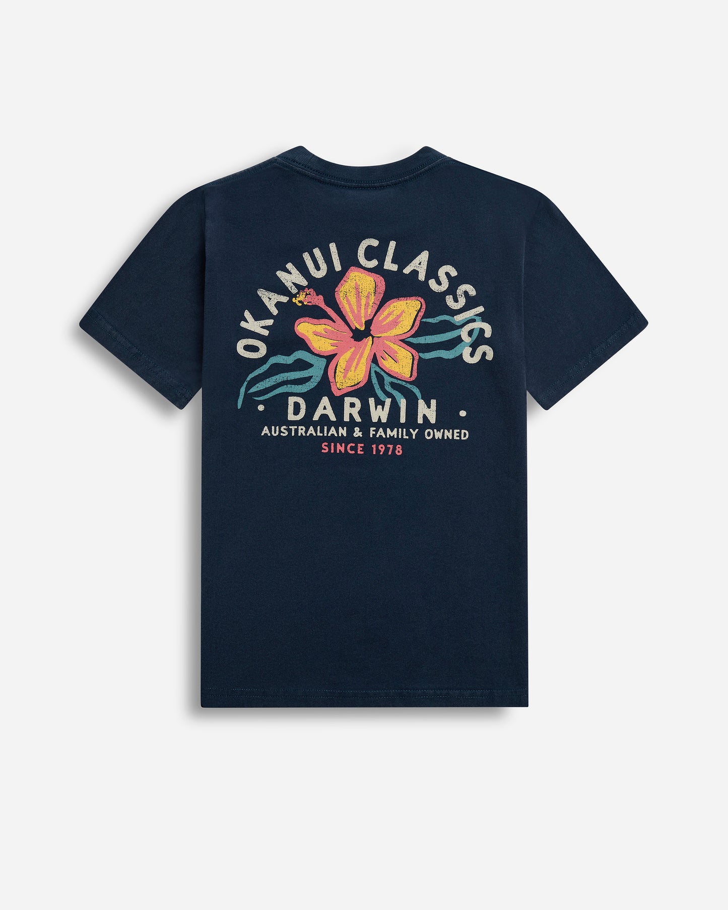 Kids Destination Lockup Tee - Darwin - Washed Navy