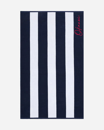 Towel - Classic Stripe - Navy Stripe