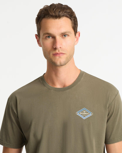 Mens Prism T-Shirt - Washed Olive