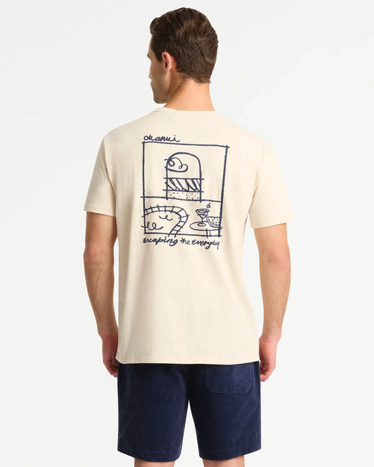 Mens Soleil T'Shirt - Stone