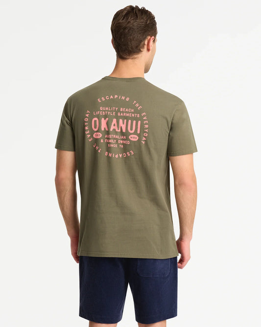 Mens Stamped T'Shirt - Olive
