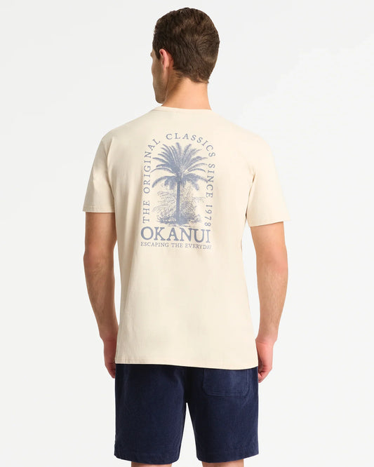 Mens Botanic T'Shirt - Stone