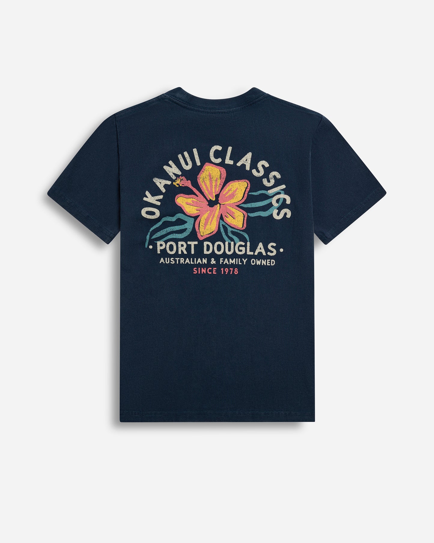 Kids Destination Lockup Tee - Port Douglas - Washed Navy
