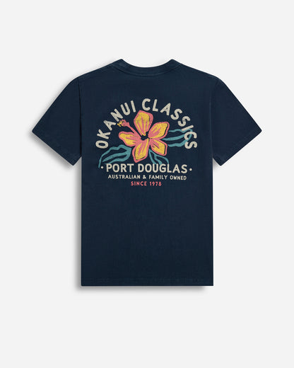 Kids Destination Lockup Tee - Port Douglas - Washed Navy