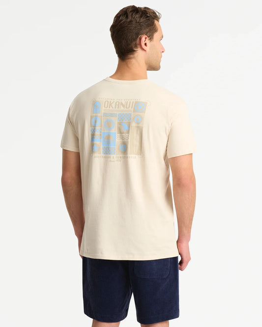 Mens Stacker T'Shirt - Stone