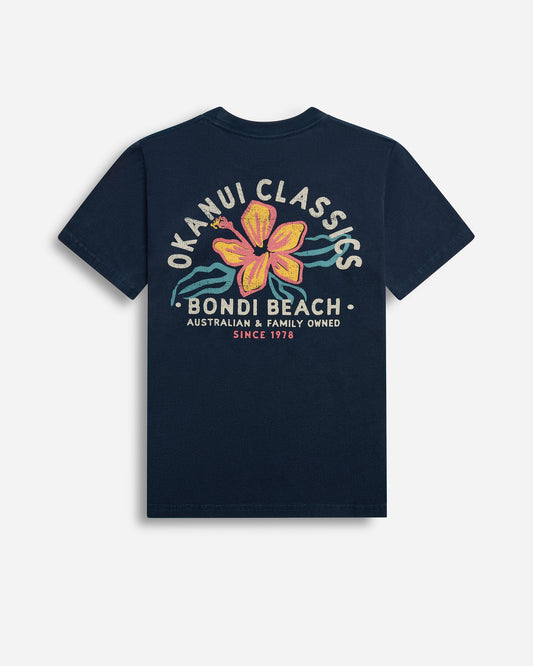 Kids Destination Lockup Tee - Bondi - Washed Navy