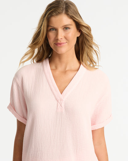 Seychelles Top - Pale Pink