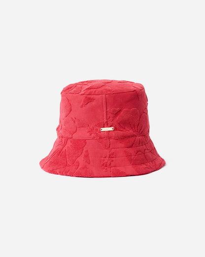 Weekend Terry Bucket Hat- Hibiscus Cherry