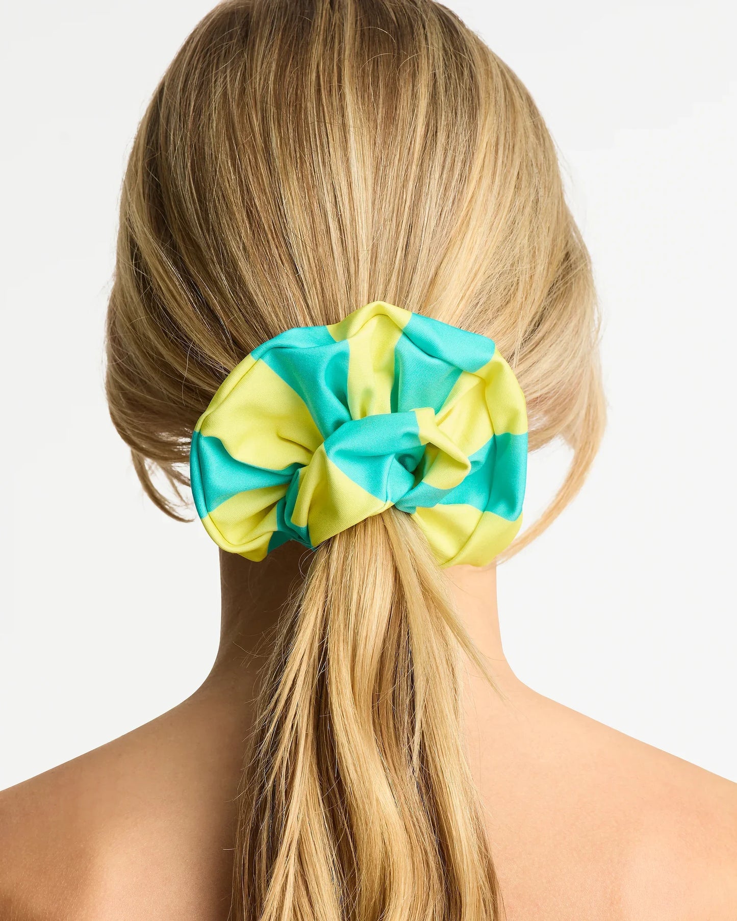 Scrunchie 2 Pack - Aqua Yellow