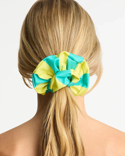 Scrunchie 2 Pack - Aqua Yellow