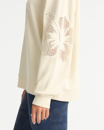 Breakfast Club Fleece Cew - Cream