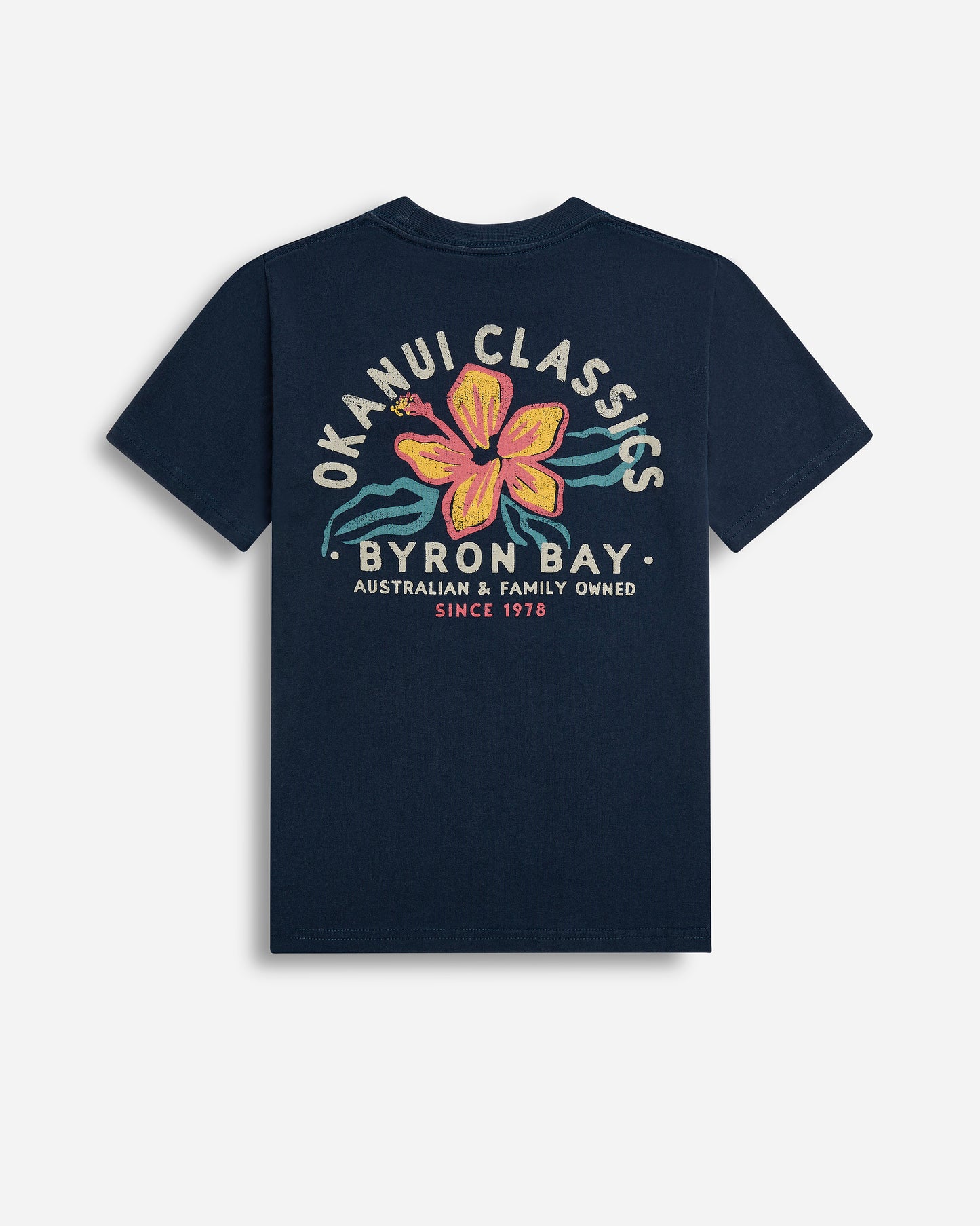 Kids Destination Lockup Tee - Byron Bay - Washed Navy