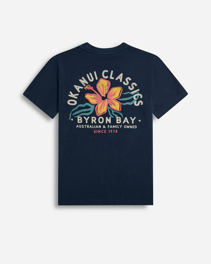 Kids Destination Lockup Tee - Byron Bay - Washed Navy