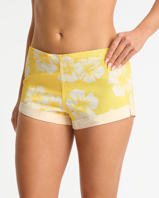 Womens Classic Vintage Mini Short - OG Lemon