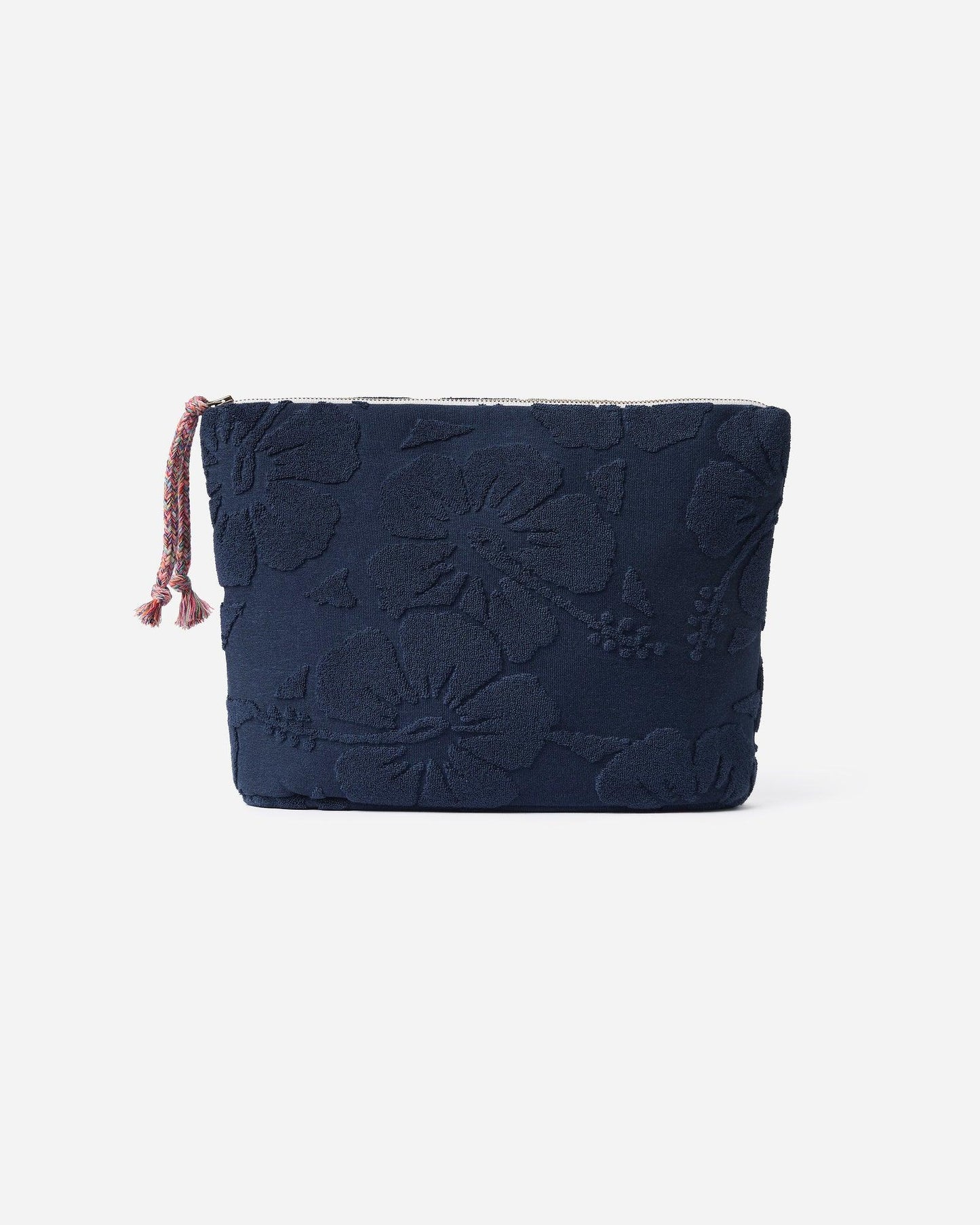 Weekend Terry Cosmetic Bag - Hibiscus Navy