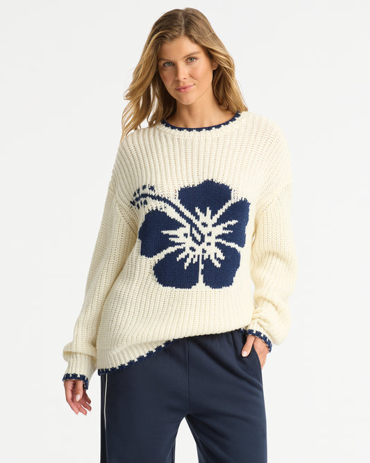 Cloud Knit - Cream Navy