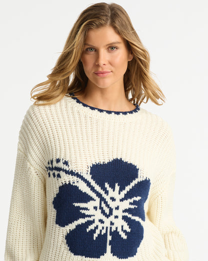 Cloud Knit - Cream Navy