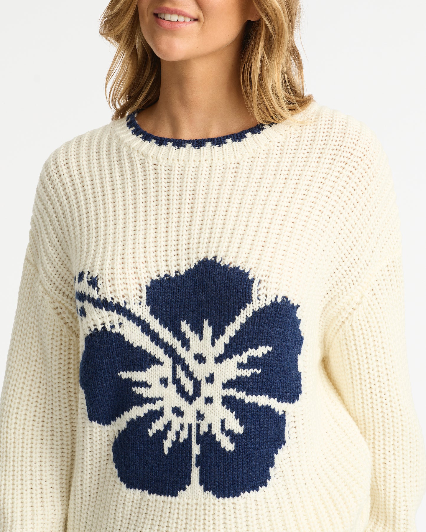 Cloud Knit - Cream Navy