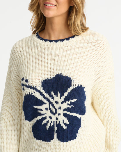 Cloud Knit - Cream Navy