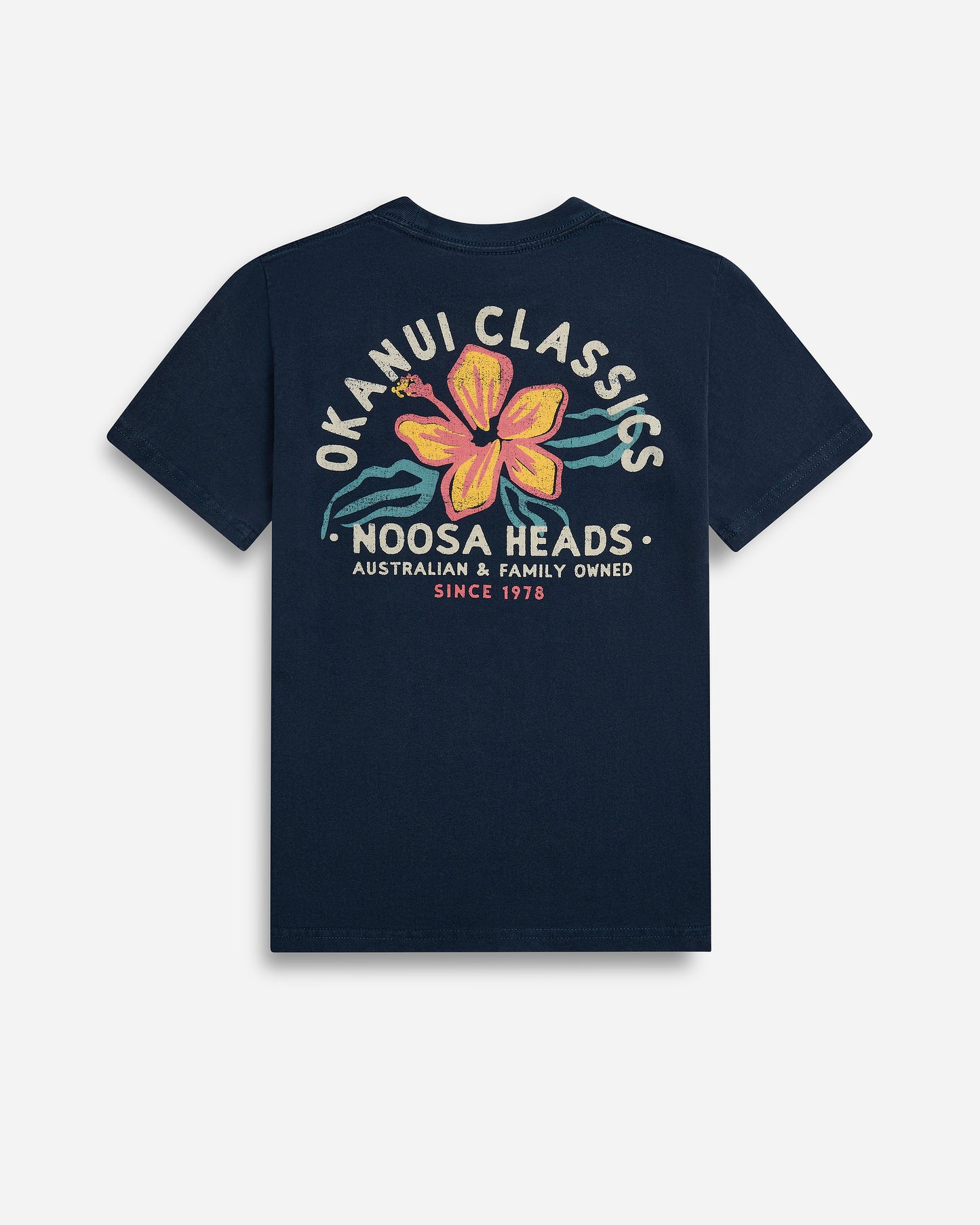 Kids Destination Lockup Tee - Noosa - Washed Navy