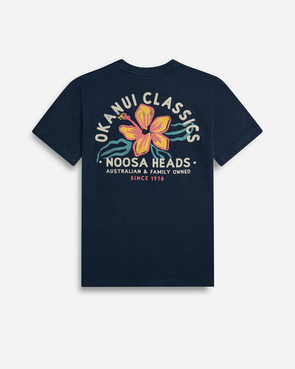 Kids Destination Lockup Tee - Noosa - Washed Navy