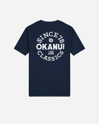 Boys Ikon Short Sleeve Rashie - Navy