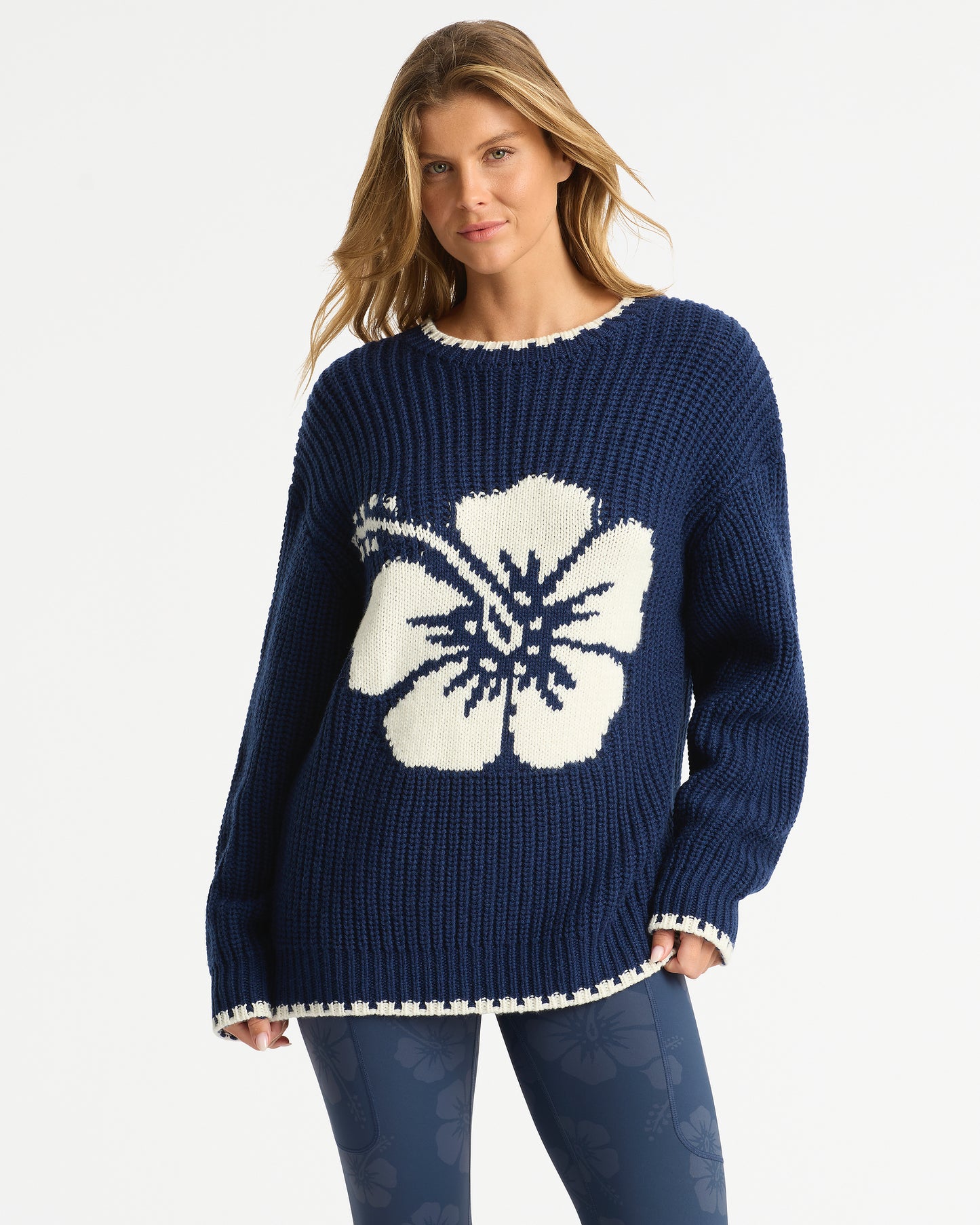 Cloud Knit - Navy Cream