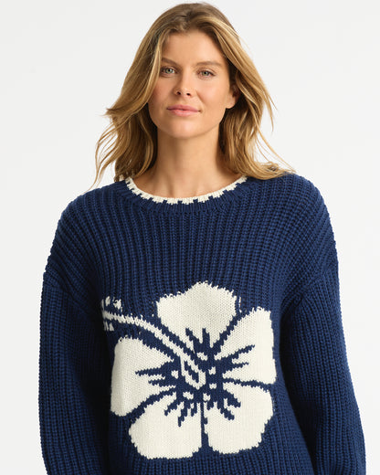 Cloud Knit - Navy Cream