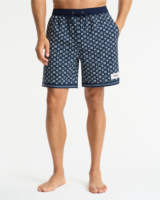 Mens - Stretch Swim Short - Santorini - Navy