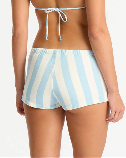 Womens Classic Stripe Mini Short - Frost White