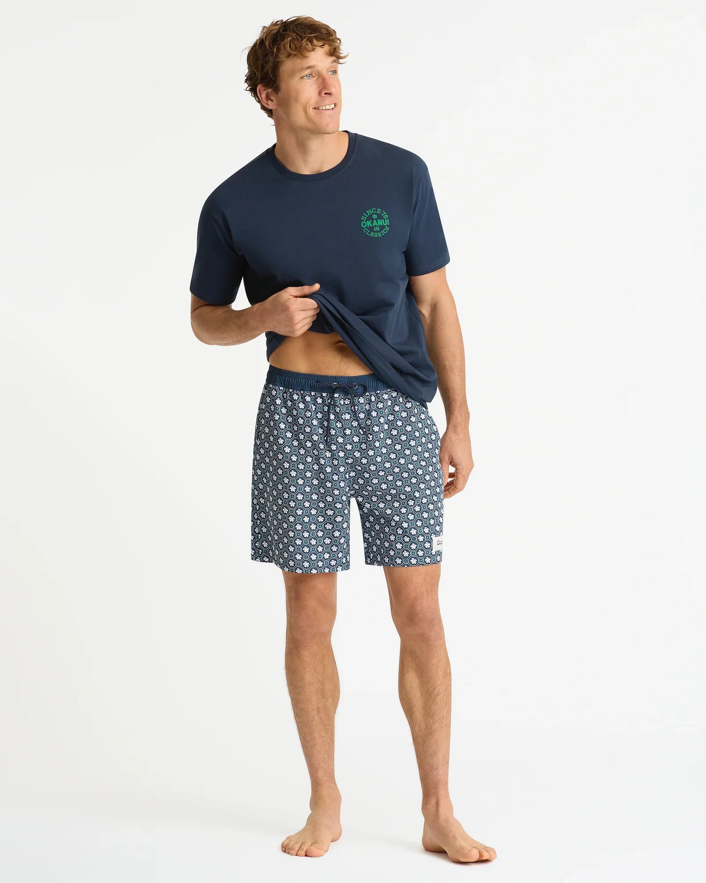 Corfu Swim Short - Navy Emerald
