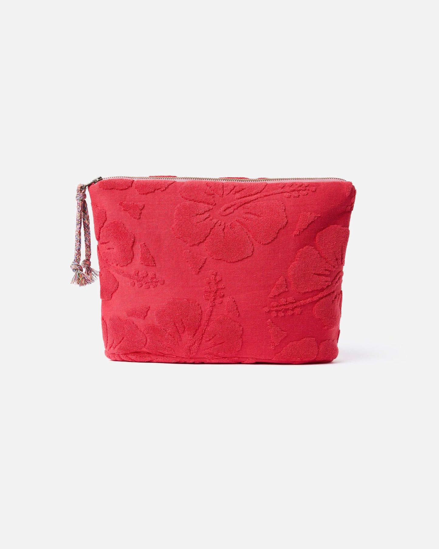 Weekend Terry Cosmetic Bag- Hibiscus Cherry