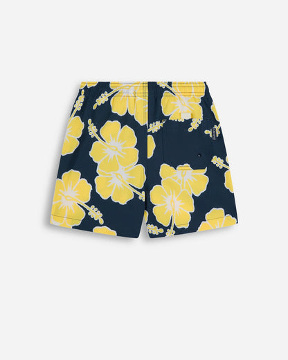 Boys Way Back When Swim Short - Navy Sun White