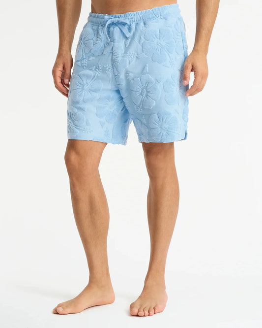 Mens Weekend Terry Short - Hibiscus Frost
