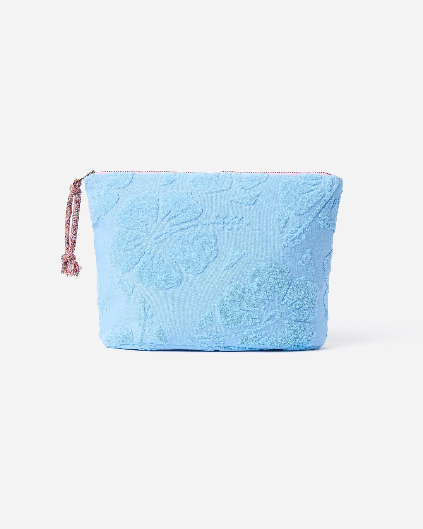 Weekend Terry Cosmetic Bag- Hibiscus Azure