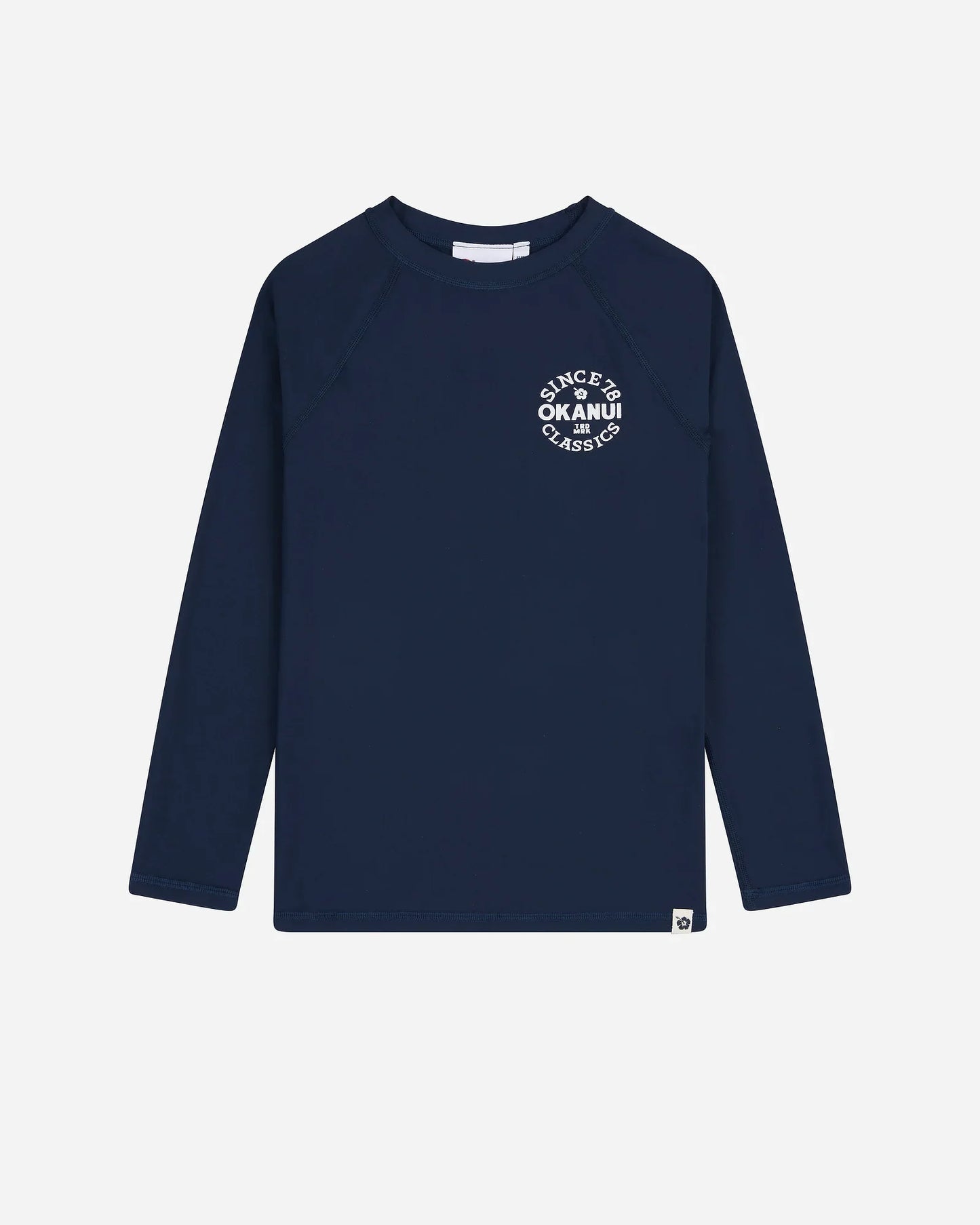 Boys Ikon Long Sleeve Rashie - Navy