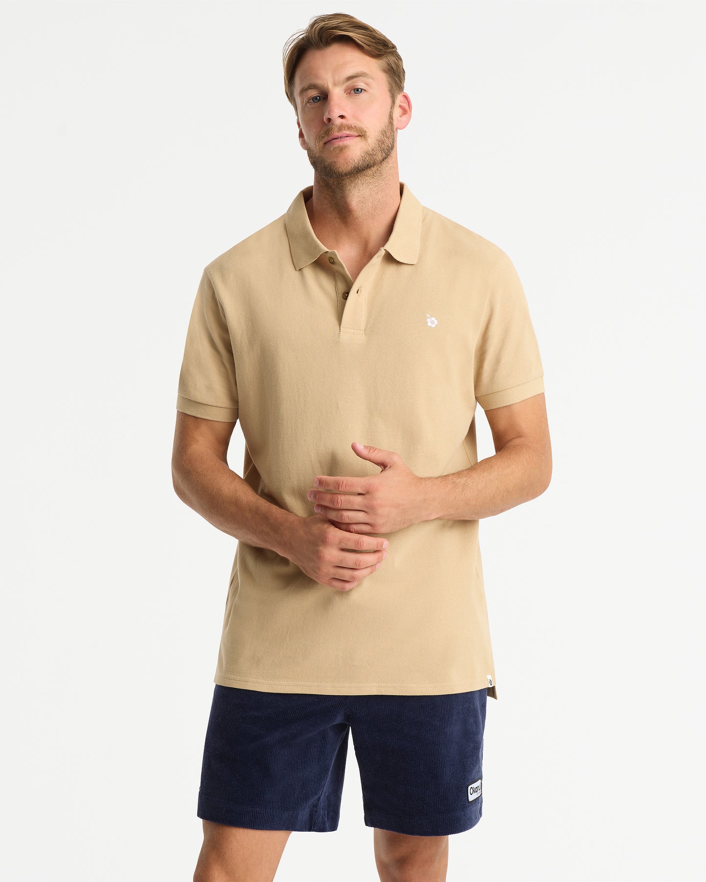 Mens - Polo Shirt - Classic Polo - Stone