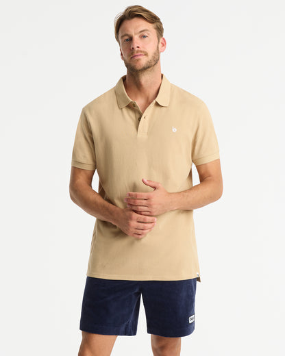 Mens - Polo Shirt - Classic Polo - Stone