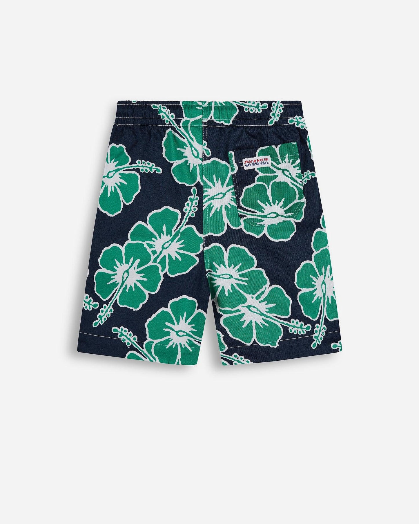 Boys Classic Short - Tri Colour Navy Emerald White