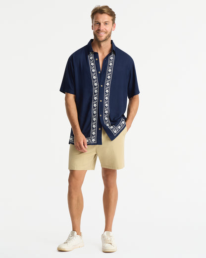 Mens - Shirt - Beach Club Shirt - Navy