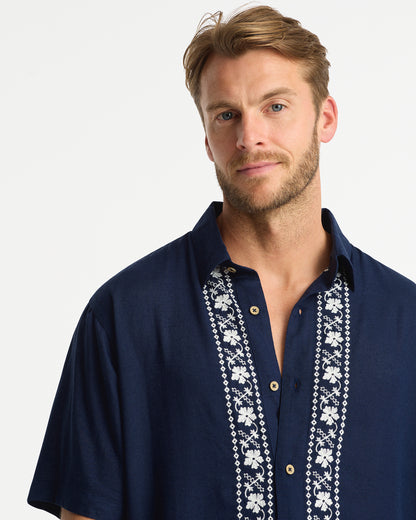 Mens - Shirt - Beach Club Shirt - Navy