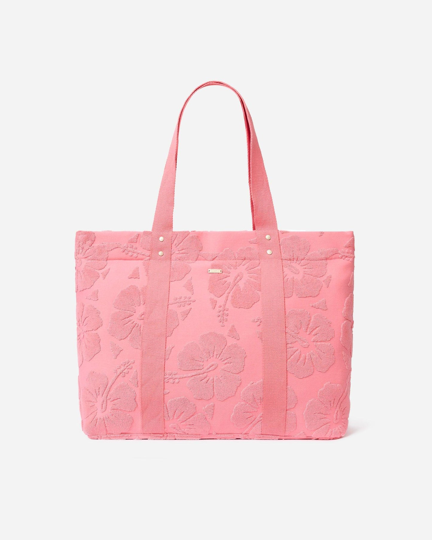 Weekend Terry Tote Bag - Hibiscus Pink