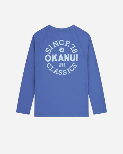 Boys Ikon Long Sleeve Rashie - Indigo