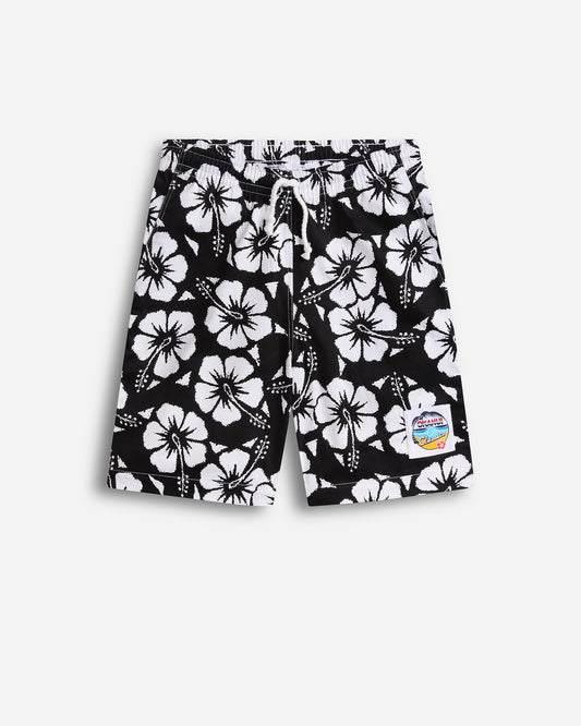 Kids - Classic Shorts - Hibiscus Black